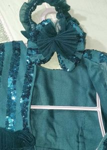Green Sequin Dress &amp; Headband