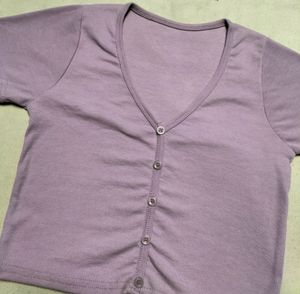 Lavender Crop Top