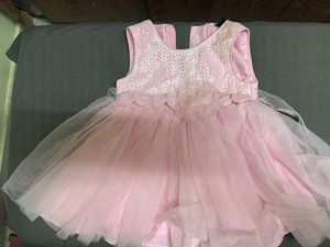 Pink Sequin Party Dress