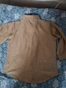 Embellished Linen Blend Shirt