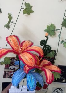 Handmade Pipe Cleaner Flower (lily) Bouquet
