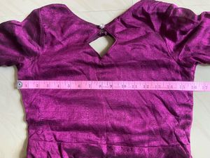 Elegant Purple Ethnic Gown