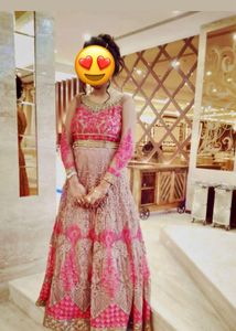 Elegant Pink Embroidered Anarkali