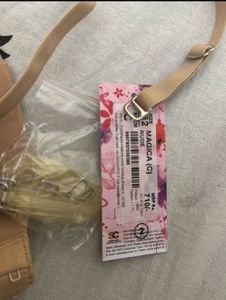 Beige Bra with Clear Straps