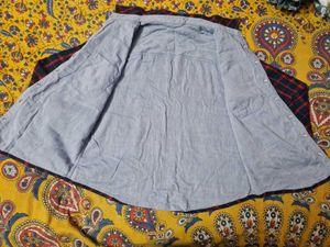 2-in-1 Reversible Cotton Chambray Shirt