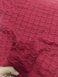 Chic Textured Red Top
