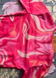 Pink Pattern crop top