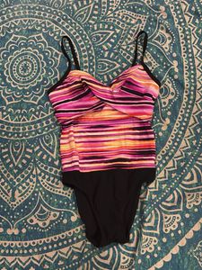 Vibrant Striped One-Piece Swimsuit