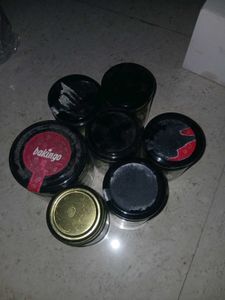 7 glass jars