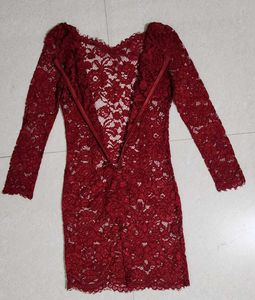 Valentine Special❤️ Elegant Red Lace Dress