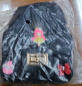 Cute Black Mini Bag with Charms