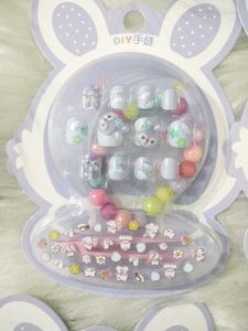 Any 2 Cute Press-On Nails &amp; Bracelet Set