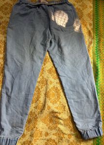 Light Wash Denim Joggers Fixed price