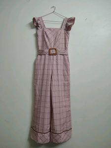 Chic Plaid Wide-Leg Jumpsuit