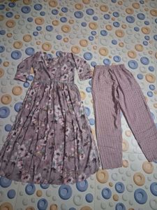 Floral Print Kurta with Pants Set