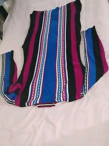 Striped Knit Dress - Unique Design