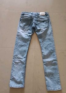 Stylish Light Blue Acid Wash Jeans