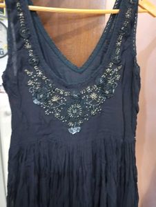 Embellished black Ethnic Gown