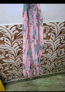 Pink Floral Sharara Suit
