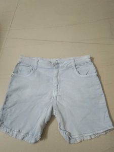 Light Wash Denim Cutoff Shorts