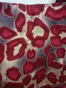The Crimson Cheetah Off-Shoulder Midi Dress