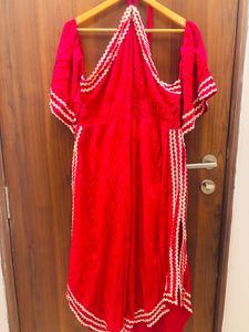 Red Off-Shoulder Dress