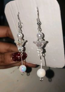 Dangle Earrings with Beads