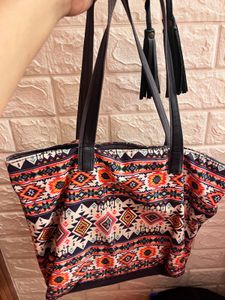 Boho Tribal Print Tote Bag