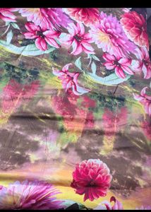 Vibrant Floral Print Bedsheet