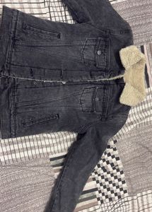 Sherpa Collar Denim Jacket