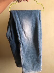 Men's Blue Washed Denim Jeans