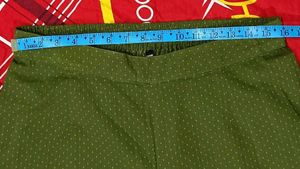Elegant Olive Green Palazzo Pants