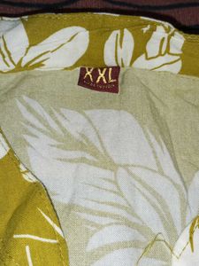 woman Olive Green Floral Print Cotton Kurta &amp; Pant
