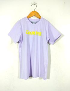 Lavender Printed Casual T Shirt (Girl's)