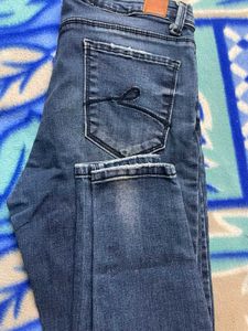 Stylish Dark Wash Denim Jeans