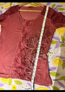 Unique Embellished Long Sleeve Top