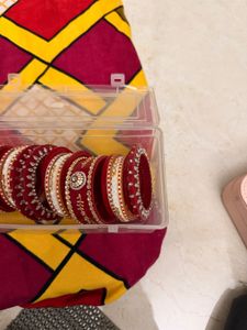 Red Bridal Bangles Set
