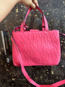 Armani Exchange Embossed Tote Bag