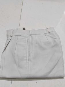 Classic Beige Pleated Trousers