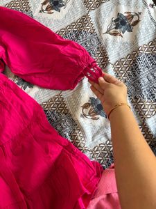 Tiered V-Neck Mini Dress