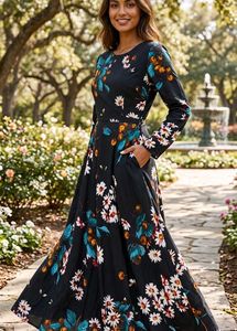Floral Print Maxi Dress