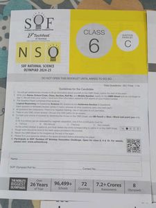 SOF Olympiad Question Papers &amp; OMR Sheets