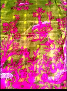 A Beautiful Tissue Saree With Blouse