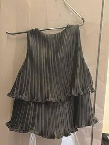 Pleated Tiered Sleeveless top