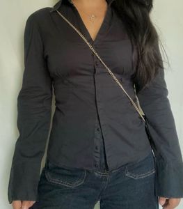 Classic Black Button-Up Shirt
