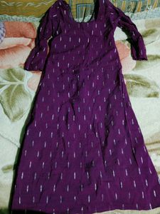 Vibrant Purple Kurta Set with Trousers