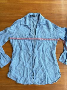 Light Blue Linen Shirt