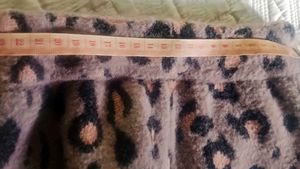 winter Leopard Print Fleece Pants.