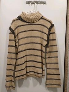 Striped Turtleneck Sweater