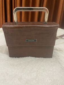RHESON Croc Embossed Top Handle Bag